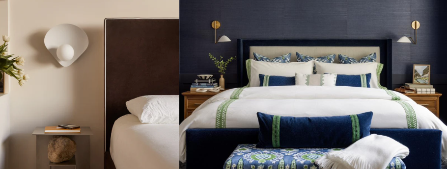Wall Lights in various bedrooms