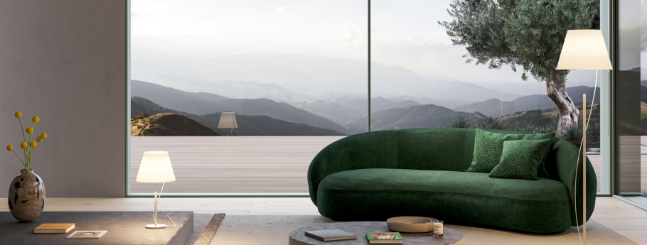 Hover Floor and Table Lamp by Lodes