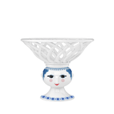 Bjørn Wiinblad Dora Fruit Bowl, Blue, Ø: 9.8" By Bjorn Wiinblad