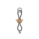 Kay Bojesen Monkey Keychain, Silver/Black Leather By Kay Bojesen
