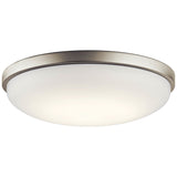 Ceiling Space Flush Semi Flush Mount LED Brushed Nickel 17.75 Inch