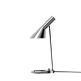 Arne Jacobsen Lamps Mini Table Lamp, Stainless Steel Polished, H: 17" By Arne Jacobsen