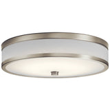 Pira Flush Semi Flush Mount Brushed Nickel 4.5 Inch