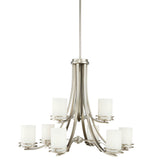 Hendrik Chandelier Brushed Nickel 9 Light