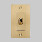 1G Toggle Switch Brass by Buster And Punch