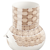 Bjørn Wiinblad Olga Vase, Sand, H: 13.8" By Bjorn Wiinblad
