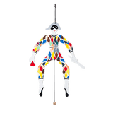 Kay Bojesen Harlequin Jumping Jack, Multi, H: 20.1" By Kay Bojesen