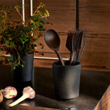 Rosendahl RÅ Utensil Holder, Black, H: 6.1" By Rosendahl