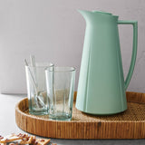 Rosendahl GC Recycled Café Glass Clear Green 2 Pcs H 5.3in Dia 3.1in 12.5 oz By Rosendahl
