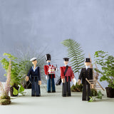 Kay Bojesen Postman, Black/Red, H: 7.9" By Kay Bojesen