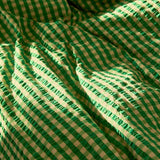 JUNA Bæk&Bølge Duvet Cover Set, Green/Sand By JUNA