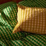 JUNA Bæk&Bølge Duvet Cover Set, Green/Sand By JUNA