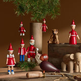 Kay Bojesen Christmas Ole, Red/Blue/White, H: 6.9" By Kay Bojesen
