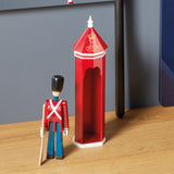 Kay Bojesen Sentry Box, Red/White, H: 14.2" By Kay Bojesen