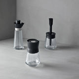 Rosendahl Grand Cru Oil And Vinegar Bottles, Black/Steel, 8.5 Oz By Rosendahl