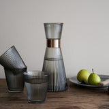 Rosendahl GC Nouveau Water Carafe Smoke H 10in Dia 4.5in 33.8 oz By Rosendahl