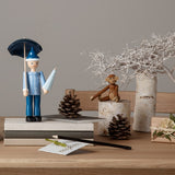 Kay Bojesen Sandman, Blue/Light Blue, H: 8.3" By Kay Bojesen