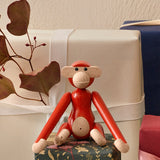 Kay Bojesen Vintage Monkey, Mini, Red, H: 3.7" By Kay Bojesen