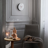 Arne Jacobsen Bankers Wall Clock Medium, White, Ø: 8.3" By Arne Jacobsen