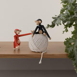 Kay Bojesen Vintage Monkey, Mini, Red, H: 3.7" By Kay Bojesen