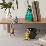 Kay Bojesen Vintage Monkey, Mini, Blue, H: 3.7" By Kay Bojesen