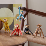 Kay Bojesen Monkey, Dark Stained Oak, Mini By Kay Bojesen