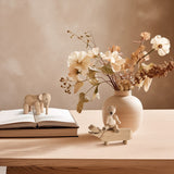 Kay Bojesen Liliput Hippo, Oak, H: 2.4" By Kay Bojesen