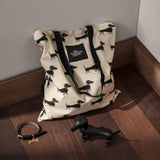 Kay Bojesen Dog Tote Bag, Black/White By Kay Bojesen