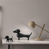 Kay Bojesen Dog, Dark Stained Oak By Kay Bojesen