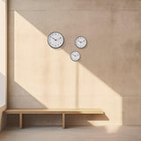 Arne Jacobsen Station Wall Clock, White/Black, Small, Ø: 6.3" By Arne Jacobsen