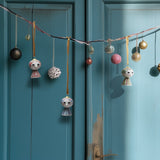 Bjørn Wiinblad Eva Christmas Ornament, Green, H: 3" By Bjorn Wiinblad