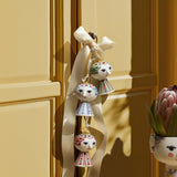 Bjørn Wiinblad Eva Christmas Ornament, Red, H: 3" By Bjorn Wiinblad