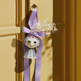 Bjørn Wiinblad Eva Christmas Ornament, Blue, H: 3" By Bjorn Wiinblad