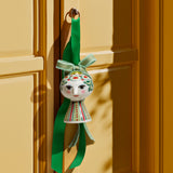 Bjørn Wiinblad Eva Christmas Ornament, Green, H: 3" By Bjorn Wiinblad
