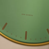 Arne Jacobsen City Hall Wall Clock, Large, Green, Ø: 11.4” By Arne Jacobsen