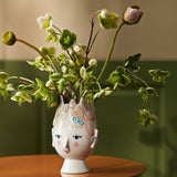 Bjørn Wiinblad Titania Vase, Light Rose, H: 7.9" By Bjorn Wiinblad