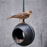 Rosendahl Recycled Bird Suet Ball Feeder Hanging, Green, H: 7.9" By Rosendahl