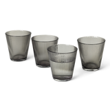 Rosendahl GC Nouveau Tumbler Smoke 4 Pcs H 3.7in Dia 3.5in 8.8 oz By Rosendahl