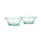 Rosendahl Grand Cru Recycled Glass Bowl, Clear Green, Ø: 5.9", 2 pcs. By Rosendahl