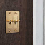 Brass with Logo 2G Toggle Switch by Buster and Punch Lifestyle View