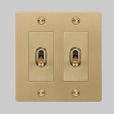 2G Toggle Switch Brass By Buster And Punch