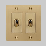 Brass with Logo 2G Toggle Switch by Buster and Punch