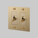 Brass without Logo 2G Toggle Switch by Buster and Punch