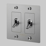 Steel with Logo 2G Toggle Switch by Buster and Punch Side View