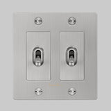 Steel with Logo 2G Toggle Switch by Buster and Punch
