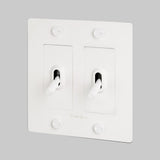 White with Logo 2G Toggle Switch by Buster and Punch Side View