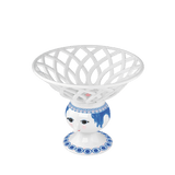 Bjørn Wiinblad Dora Fruit Bowl, Blue, Ø: 9.8" By Bjorn Wiinblad