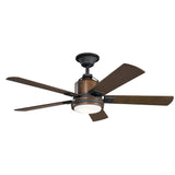 Colerne Ceiling Fan Distressed Black