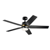 Maeve Ceiling Fan Satin Black