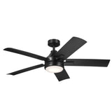 Tide LED Weather+ Ceiling Fan Satin Black